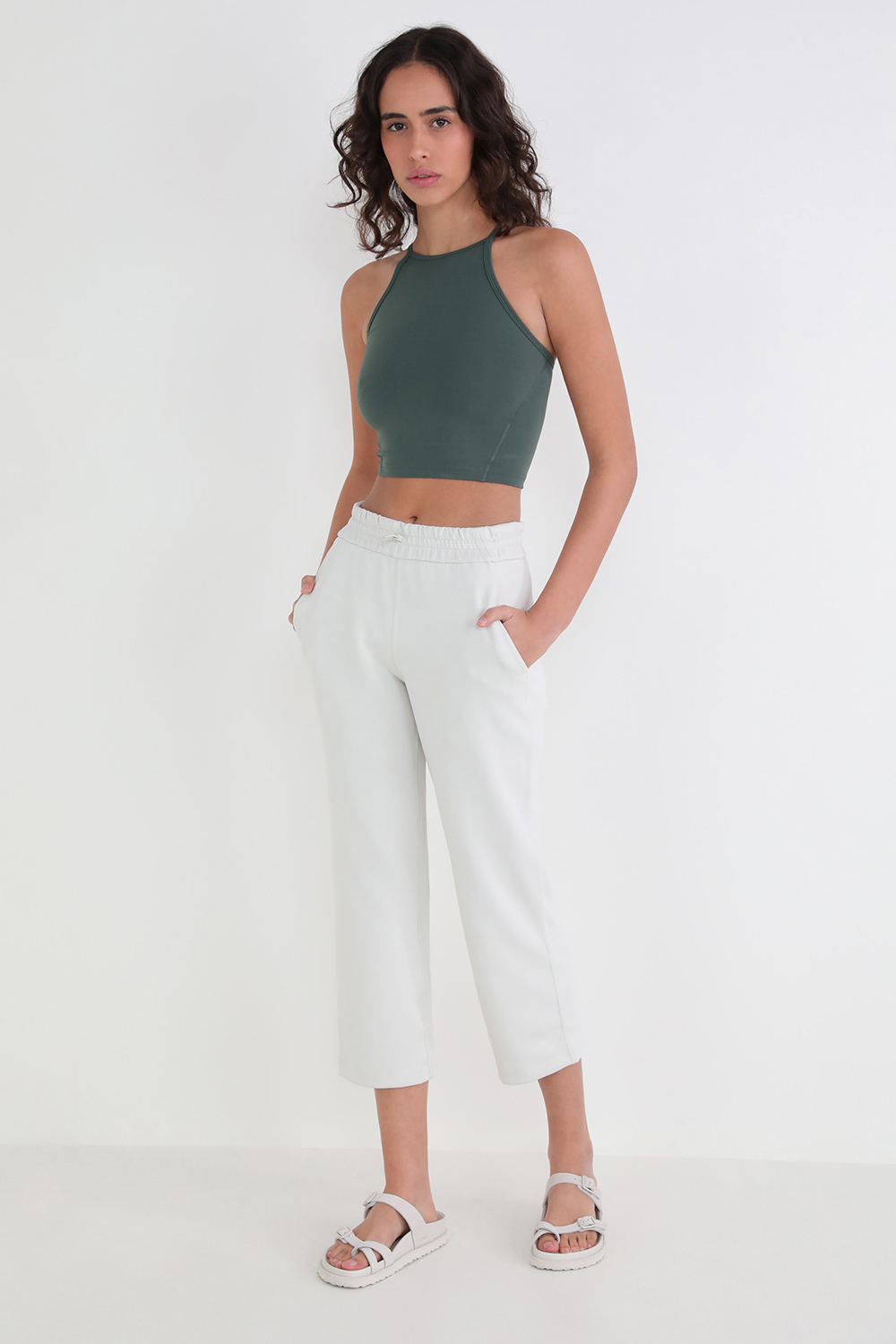 Wunder Train High-Neck Cross-Back Tank Top